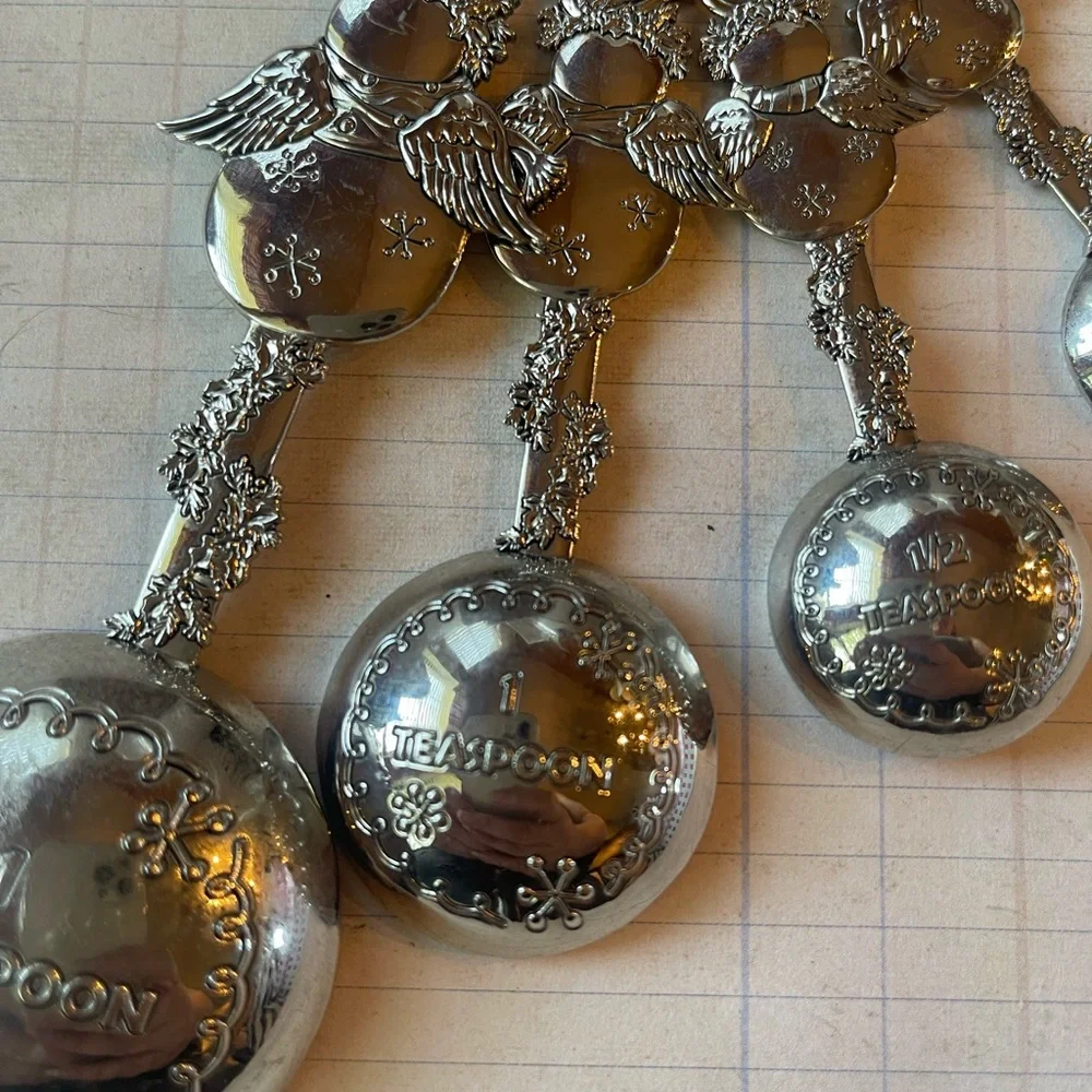 Ganz Silver Snowman Measuring Spoons